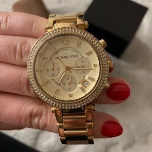 Michael Kors Ladies Gold 38MM Watch